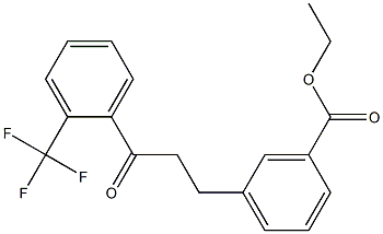 3-(3-CARBOETHOXYPHENYL)-2'-TRIFLUOROMETHYLPROPIOPHENONE 结构式