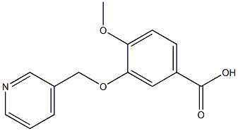 4-METHOXY-3-(PYRIDIN-3-YLMETHOXY)BENZOIC ACID 结构式