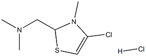 2-二甲胺基甲基-4-氯甲基噻唑盐酸盐 结构式