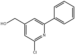 (2-CHLORO-6-PHENYLPYRIDIN-4-YL)METHANOL 结构式