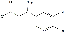 METHYL (3S)-3-AMINO-3-(3-CHLORO-4-HYDROXYPHENYL)PROPANOATE 结构式