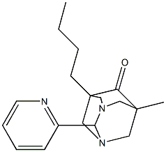 5-BUTYL-7-METHYL-2-PYRIDIN-2-YL-1,3-DIAZATRICYCLO[3.3.1.1~3,7~]DECAN-6-ONE 结构式