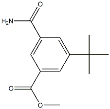 3-CARBAMOYL-5-TERT-BUTYL-METHYL BENZOATE 结构式