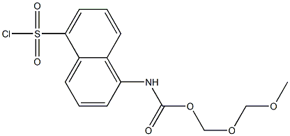 (5-CHLOROSULFONYL-NAPHTHALEN-1-YL)-CARBAMIC ACID METHOXYMETHOXYMETHYL ESTER 结构式