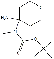 TERT-BUTYL (4-AMINOTETRAHYDRO-2H-PYRAN-4-YL)METHYLCARBAMATE 结构式