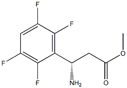 METHYL (3S)-3-AMINO-3-(2,3,5,6-TETRAFLUOROPHENYL)PROPANOATE 结构式