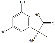 (2R)-2-AMINO-2-(3,5-DIHYDROXYPHENYL)PROPANOIC ACID 结构式