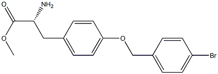 METHYL (2R)-2-AMINO-3-(4-[(4-BROMOPHENYL)METHOXY]PHENYL)PROPANOATE 结构式