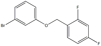 3-BROMOPHENYL-(2,4-DIFLUOROBENZYL)ETHER 结构式