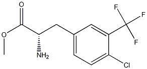 METHYL (2S)-2-AMINO-3-[4-CHLORO-3-(TRIFLUOROMETHYL)PHENYL]PROPANOATE 结构式