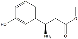 METHYL (3R)-3-AMINO-3-(3-HYDROXYPHENYL)PROPANOATE 结构式