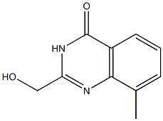 2-(HYDROXYMETHYL)-8-METHYLQUINAZOLIN-4(3H)-ONE 结构式