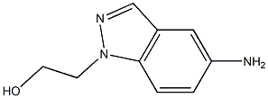 2-(5-AMINO-1H-INDAZOL-1-YL)ETHANOL 结构式