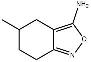 5-METHYL-4,5,6,7-TETRAHYDRO-2,1-BENZISOXAZOL-3-AMINE 结构式