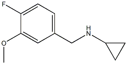 (1S)CYCLOPROPYL(4-FLUORO-3-METHOXYPHENYL)METHYLAMINE 结构式