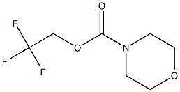 2,2,2-TRIFLUOROETHYL MORPHOLINE-4-CARBOXYLATE 结构式