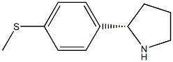 1-((2S)PYRROLIDIN-2-YL)-4-METHYLTHIOBENZENE 结构式