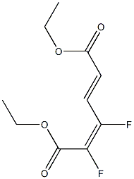 DIETHYL (2Z,4E)-2,3-DIFLUORO-HEXA-2,4-DIENEDIOATE 结构式