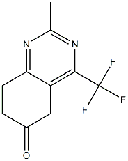 5,6,7,8-TETRAHYDRO-2-METHYL-6-OXO-4-(TRIFLUOROMETHYL)QUINAZOLINE 结构式