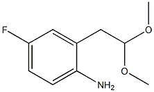 2-AMINO-5-FLUOROPHENYLACETALDEHYDE DIMETHYL ACETAL 结构式