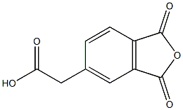 (1,3-DIOXO-1,3-DIHYDRO-ISOBENZOFURAN-5-YL)-ACETIC ACID 结构式