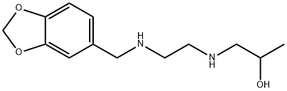 1-((2-((1,3-BENZODIOXOL-5-YLMETHYL)AMINO)ETHYL)AMINO)PROPAN-2-OL 结构式