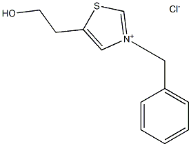 3-BENZYL-5-(2-HYDROXYETHYL) THIAZOLIUM CHLORIDE 结构式