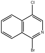 1-溴-4-氯异喹啉 结构式