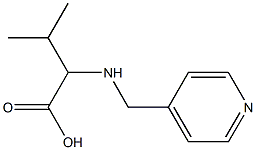 3-Methyl-2-[(pyridin-4-ylmethyl)amino]butanoic acid 结构式