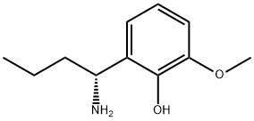 2-((1R)-1-AMINOBUTYL)-6-METHOXYPHENOL 结构式