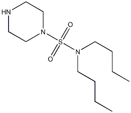 N,N-DIBUTYLPIPERAZINE-1-SULFONAMIDE 结构式