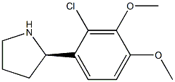 1-((2R)PYRROLIDIN-2-YL)-2-CHLORO-3,4-DIMETHOXYBENZENE 结构式