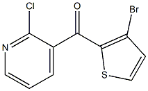 2-CHLORO-3-(3-BROMO-2-THENOYL)PYRIDINE 结构式