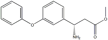 METHYL (3S)-3-AMINO-3-(3-PHENOXYPHENYL)PROPANOATE 结构式