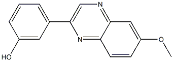 2-(3-HYDROXYPHENYL)-6-METHOXY-QUINOXALINE 结构式