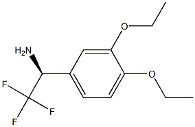 (1S)-1-(3,4-DIETHOXYPHENYL)-2,2,2-TRIFLUOROETHYLAMINE 结构式