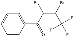 2,3-DIBROMO-4,4,4-TRIFLUORO-1-PHENYLBUTANE-1-ONE 结构式