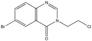 6-BROMO-3-(2-CHLORO-ETHYL)-3H-QUINAZOLIN-4-ONE 结构式