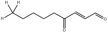 (+/-)-4-HYDROXY-2E-NONENAL-D3 结构式