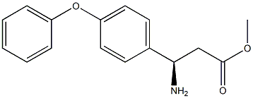 Methyl (3R)-3-amino-3-(4-phenoxyphenyl)propanoate 结构式