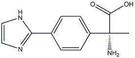 (2R)-2-AMINO-2-(4-IMIDAZOLYLPHENYL)PROPANOIC ACID 结构式