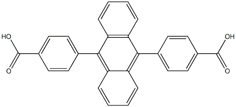 9,10-Bis(4-carboxyphenyl)anthracene 结构式
