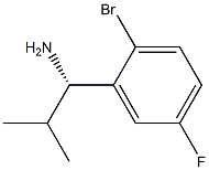 (1S)-1-(2-BROMO-5-FLUOROPHENYL)-2-METHYLPROPYLAMINE 结构式