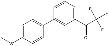 3'-(4-METHYLTHIOPHENYL)-2,2,2-TRIFLUOROACETOPHENONE 结构式