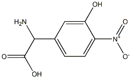 AMINO-(3-HYDROXY-4-NITRO-PHENYL)-ACETIC ACID 结构式