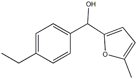 4-ETHYLPHENYL-(5-METHYL-2-FURYL)METHANOL 结构式