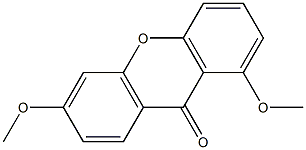 3,8-DIMETHOXYXANTHONE 结构式