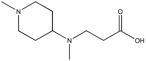 3-[METHYL-(1-METHYL-PIPERIDIN-4-YL)-AMINO]-PROPIONIC ACID 结构式