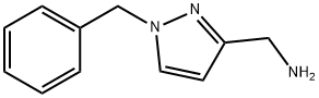 3-(氨基甲基)-1-苄基吡唑 结构式