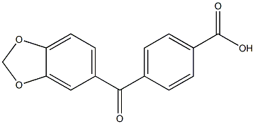 4-[3,4-(METHYLENEDIOXY)BENZOYL]BENZOIC ACID 结构式